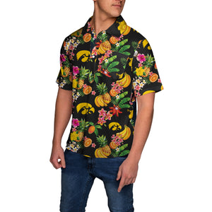 Iowa Hawkeyes NCAA Fruit Flair Mens Short Sleeve Polo Shirt