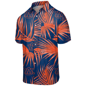 Auburn Tigers NCAA Mens Hawaiian Button Up Shirt