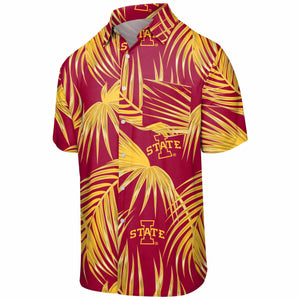 Iowa State Cyclones NCAA Mens Hawaiian Button Up Shirt