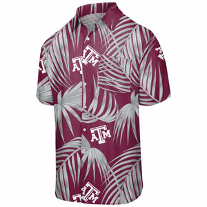 Texas A&M Aggies NCAA Mens Hawaiian Button Up Shirt