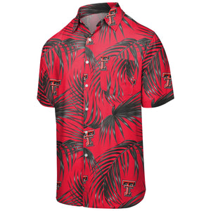 Texas Tech Red Raiders NCAA Mens Hawaiian Button Up Shirt