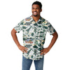 Michigan State Spartans NCAA Mens Thematic Stadium Print Button Up Shirt