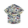 Michigan Wolverines NCAA Mens Thematic Stadium Print Button Up Shirt