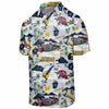 Michigan Wolverines NCAA Mens Thematic Stadium Print Button Up Shirt