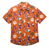 Clemson Tigers NCAA Mens Christmas Explosion Button Up Shirt