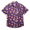 LSU Tigers NCAA Mens Christmas Explosion Button Up Shirt