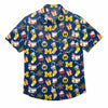 Michigan Wolverines NCAA Mens Christmas Explosion Button Up Shirt