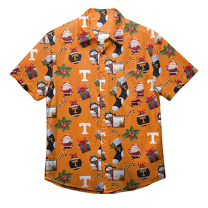 Tennessee Volunteers NCAA Mens Christmas Explosion Button Up Shirt