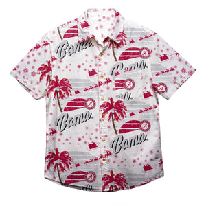 Alabama Crimson Tide NCAA Mens Winter Tropical Button Up Shirt