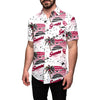 Oklahoma Sooners NCAA Mens Winter Tropical Button Up Shirt