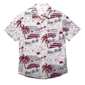Texas A&M Aggies NCAA Mens Winter Tropical Button Up Shirt