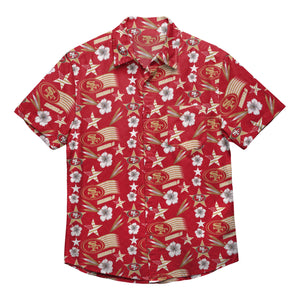 San Francisco 49ers NFL Mens Americana Button Up Shirt