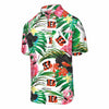 Cincinnati Bengals NFL Mens Flamingo Button Up Shirt