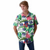 New York Giants NFL Mens Flamingo Button Up Shirt