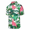 New York Jets NFL Mens Flamingo Button Up Shirt