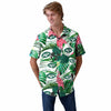 New York Jets NFL Mens Flamingo Button Up Shirt