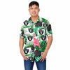 Las Vegas Raiders NFL Mens Flamingo Button Up Shirt