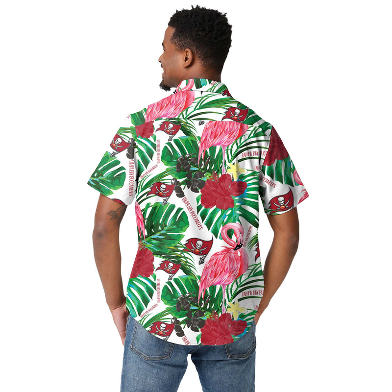 Tampa Bay Buccaneers Hawaiian Button Up Shirt FOCO