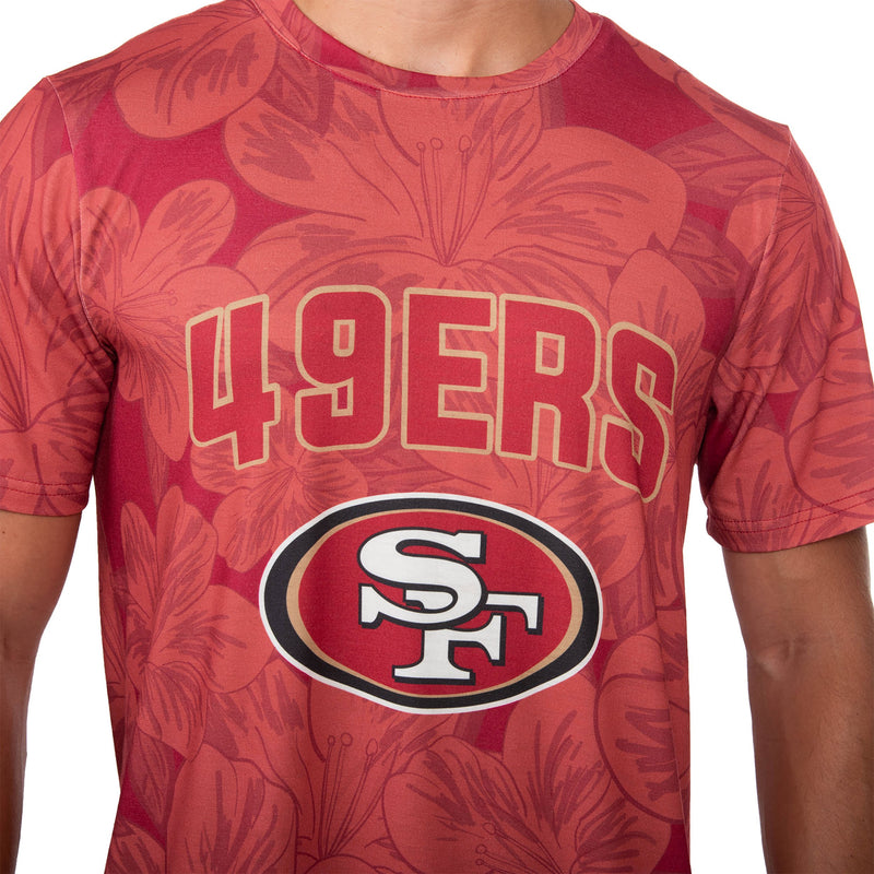 San Francisco 49Ers NFL Mens Hibiscus T-Shirt