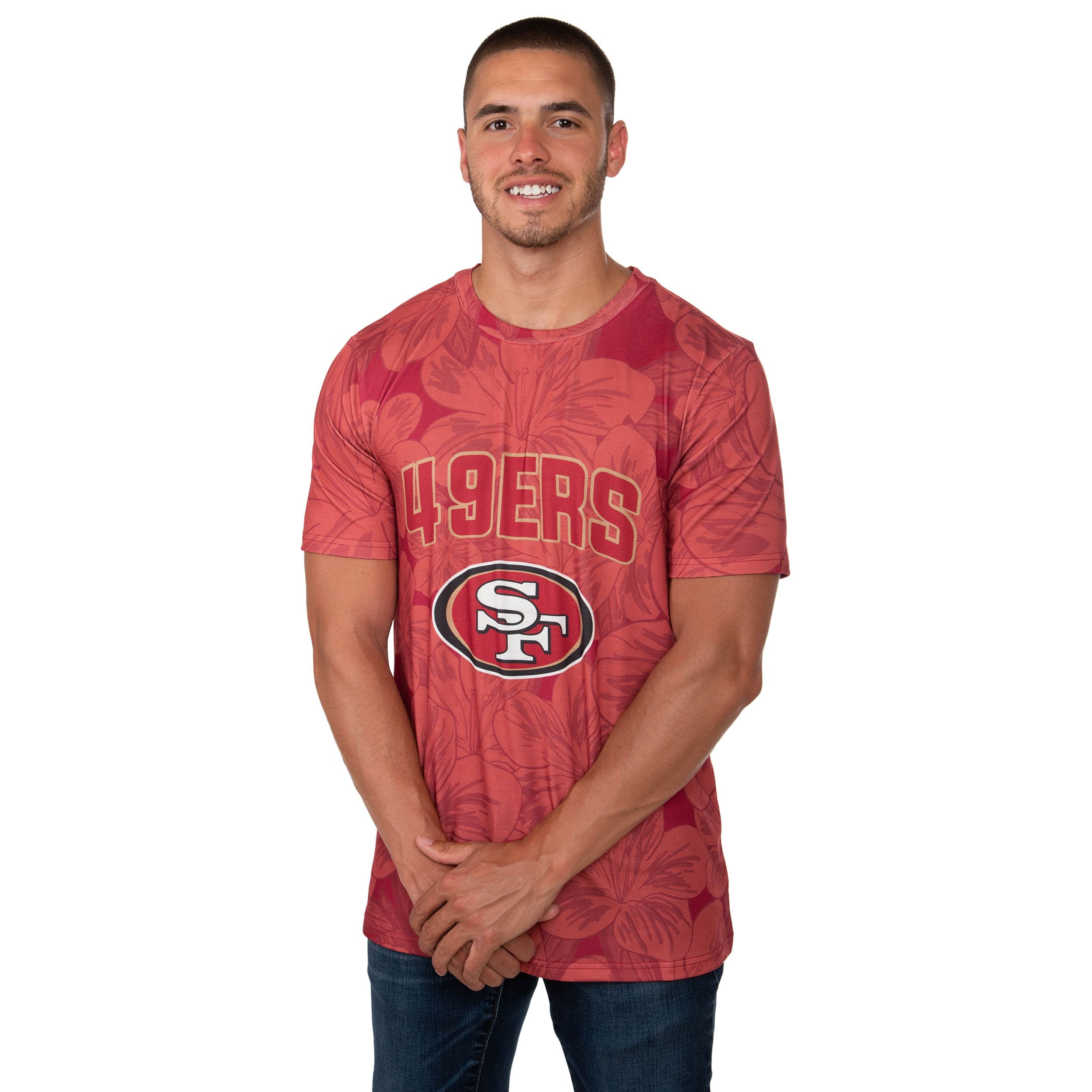 Nfl San Francisco 49ers Hawaiian Shirt Hibiscus Flower Pattern - Shibtee  Clothing