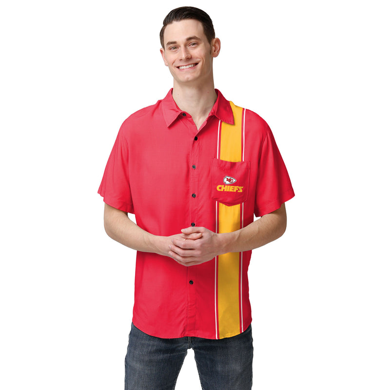 Men's FOCO Red Kansas City Chiefs Thematic Button-Up Shirt