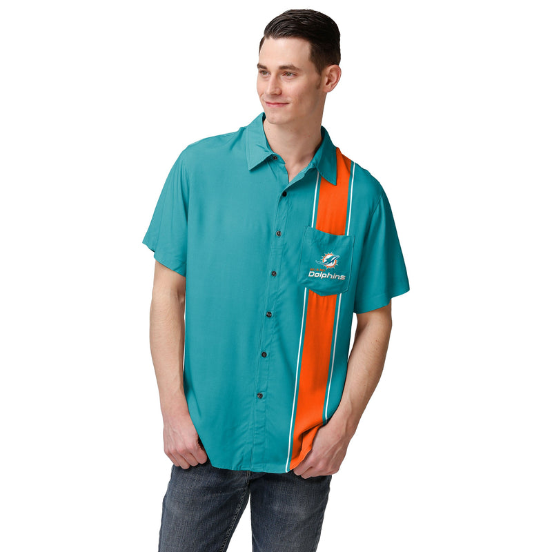 Miami dolphins outlet button down shirt