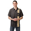 New Orleans Saints NFL Mens Bowling Stripe Button Up Shirt