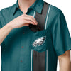 Philadelphia Eagles NFL Mens Bowling Stripe Button Up Shirt
