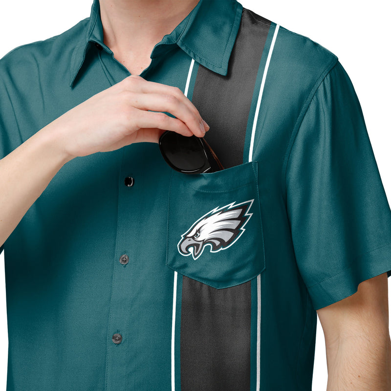 Philadelphia Eagles Flamingo Button Up Shirt FOCO