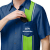 Seattle Seahawks NFL Mens Bowling Stripe Button Up Shirt