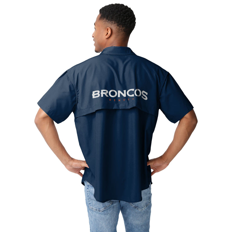 Denver Broncos NFL Mens Gone Fishing Shirt