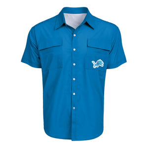 Detroit Lions NFL Mens Gone Fishing Shirt