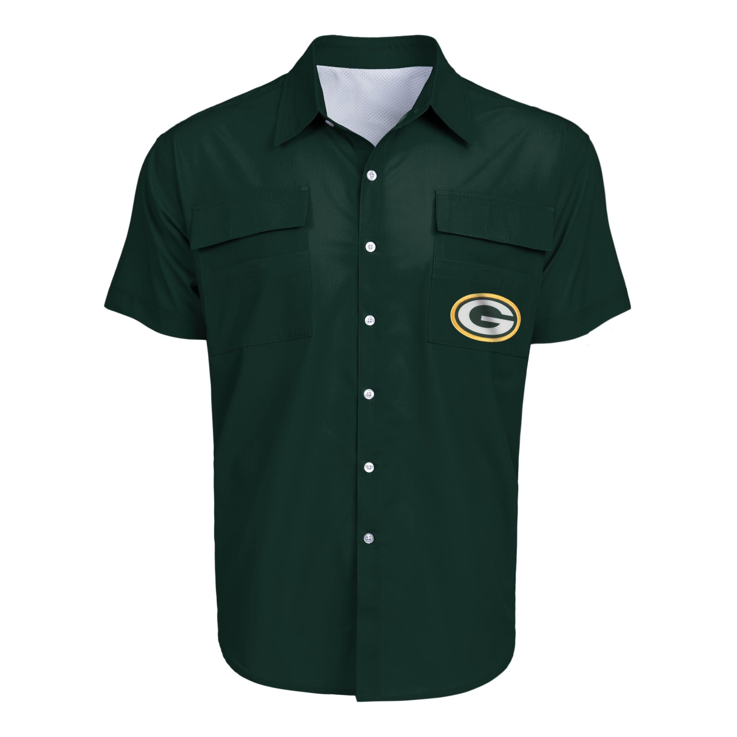 FOCO Green Bay Packers NFL Mens Gone Fishing Shirt