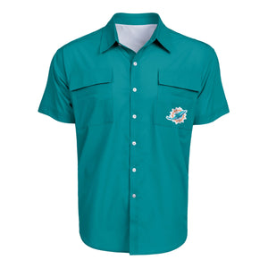 Miami Dolphins NFL Mens Gone Fishing Shirt