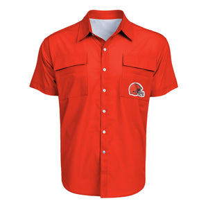 Cleveland Browns NFL Mens Gone Fishing Shirt