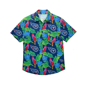 Tennessee Titans NFL Mens Floral Button Up Shirt