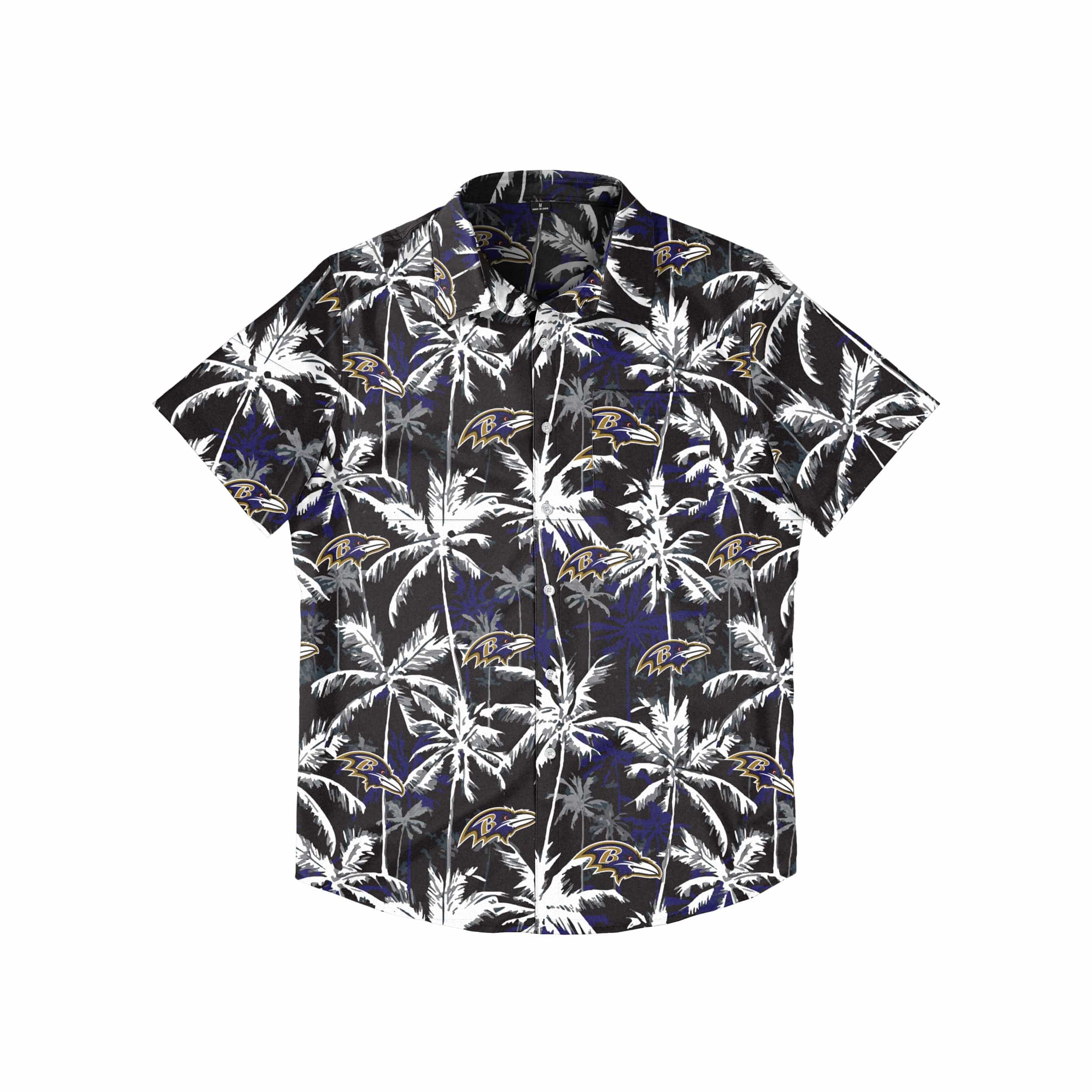 FOCO Dallas Cowboys NFL Mens Black Floral Button Up Shirt