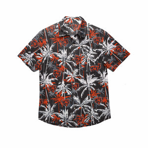 Chicago Bears NFL Mens Black Floral Button Up Shirt