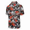 Cleveland Browns NFL Mens Black Floral Button Up Shirt