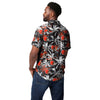 Cleveland Browns NFL Mens Black Floral Button Up Shirt