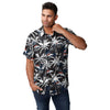 Denver Broncos NFL Mens Black Floral Button Up Shirt