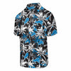 Detroit Lions NFL Mens Black Floral Button Up Shirt