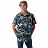 Detroit Lions NFL Mens Black Floral Button Up Shirt