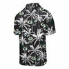 Green Bay Packers NFL Mens Black Floral Button Up Shirt