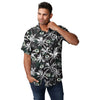 Green Bay Packers NFL Mens Black Floral Button Up Shirt