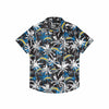 Los Angeles Chargers NFL Mens Black Floral Button Up Shirt