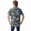 Los Angeles Chargers NFL Mens Black Floral Button Up Shirt