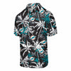 Miami Dolphins NFL Mens Black Floral Button Up Shirt