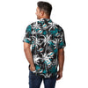 Miami Dolphins NFL Mens Black Floral Button Up Shirt