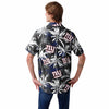 New York Giants NFL Mens Black Floral Button Up Shirt